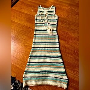Knitted beach cover up